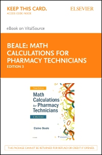 cover image - Math Calculations for Pharmacy Technicians Elsevier eBook on VitalSource (Retail Access Card),3rd Edition