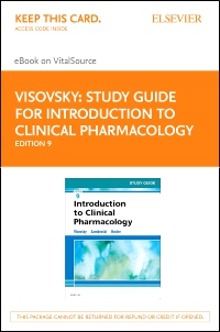 cover image - Study Guide for Introduction to Clinical Pharmacology - Elsevier eBook on VitalSource (Retail Access Card),9th Edition