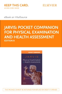 cover image - Pocket Companion for Physical Examination and Health Assessment - Elsevier eBook on VitalSource (Retail Access Card),8th Edition