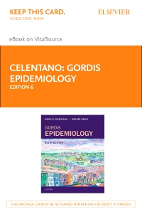 cover image - Gordis Epidemiology Elsevier eBook on VitalSource (Retail Access Card),6th Edition