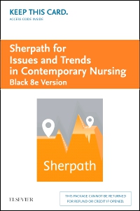 cover image - Sherpath for Issues and Trends in Contemporary Nursing (Black Version) - Access Card,8th Edition