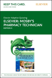 cover image - Elsevier Adaptive Quizzing for Mosby’s Pharmacy Technician (Access Card),4th Edition