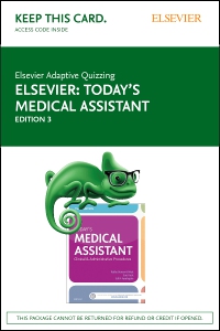 cover image - Elsevier Adaptive Quizzing for Today's Medical Assistant (Access Card),3rd Edition