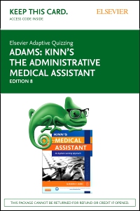 cover image - Elsevier Adaptive Quizzing for Kinn's The Administrative Medical Assistant (Access Card),8th Edition