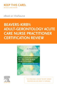 cover image - Adult-Gerontology Acute Care Nurse Practitioner Certification Review Elsevier E-Book on VitalSource (Retail Access Card),1st Edition