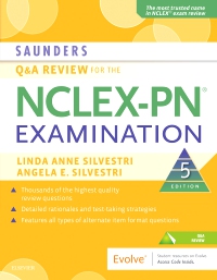 cover image - Saunders Q & A Review for the NCLEX-PN® Examination Elsevier eBook on VitalSource,5th Edition