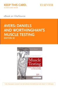 cover image - Daniels and Worthingham's Muscle Testing Elsevier eBook on VitalSource (Retail Access Card),10th Edition