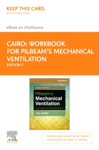 cover image - Workbook for Pilbeam's Mechanical Ventilation Elsevier eBook on VitalSource (Retail Access Card),7th Edition