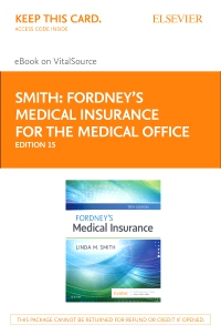 cover image - Fordney’s Medical Insurance - Elsevier eBook on VitalSource (Retail Access Card),15th Edition