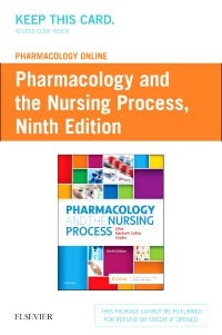 cover image - Pharmacology Online for Pharmacology and the Nursing Process - (Retail Access Card),9th Edition