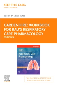cover image - Workbook for Rau's Respiratory Care Pharmacology Elsevier eBook on VitalSource (Retail Access Card),10th Edition