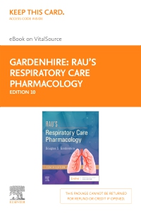 cover image - Rau's Respiratory Care Pharmacology Elsevier eBook on VitalSource (Retail Access Card),10th Edition