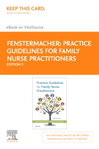 cover image - Practice Guidelines for Family Nurse Practitioners Elsevier eBook on VitalSource (Retail Access Card),5th Edition