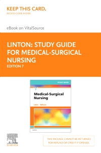 cover image - Study Guide for Medical-Surgical Nursing Elsevier eBook on VitalSource (Retail Access Card),7th Edition