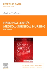 cover image - Lewis' Medical-Surgical Nursing Elsevier eBook on VitalSource (Retail Access Card),11th Edition