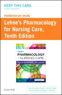 cover image - Pharmacology Online for Lehne's Pharmacology for Nursing Care (Access Card),10th Edition