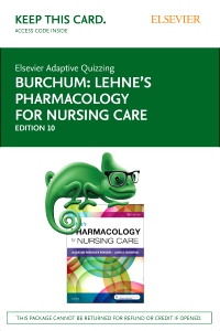 cover image - Elsevier Adaptive Quizzing for Lehne's Pharmacology for Nursing Care (Access Card),10th Edition