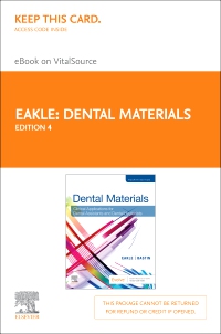 cover image - Dental Materials Elsevier eBook on VitalSource (Retail Access Card),4th Edition