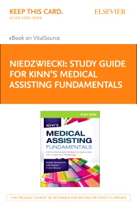cover image - Study Guide for Kinn's Medical Assisting Fundamentals Elsevier eBook on VitalSource (Retail Access Card)