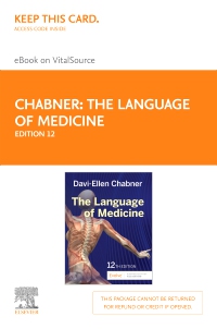 cover image - The Language of Medicine Elsevier eBook on VitalSource (Retail Access Card),12th Edition