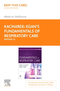 cover image - Egan's Fundamentals of Respiratory Care Elsevier eBook on VitalSource (Retail Access Card),12th Edition