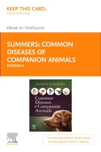 cover image - Common Diseases of Companion Animals Elsevier eBook on VitalSource (Retail Access Card),4th Edition