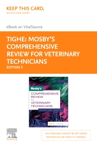 cover image - PART - Mosby's Comprehensive Review for Veterinary Technicians Elsevier eBook on VitalSource (Retail Access Card),5th Edition