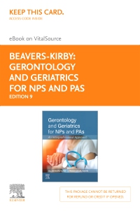 cover image - Gerontology and Geriatrics for NPs and PAs - Elsevier eBook on Vitalsource (Retail Access Card),1st Edition