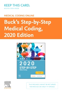 cover image - Buck's Medical Coding Online for Step-by-Step Medical Coding, 2020 Edition (Access Card)