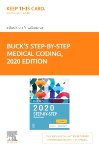 cover image - Buck's Step-by-Step Medical Coding, 2020 Edition Elsevier eBook on VitalSource (Retail Access Card)