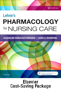 cover image - Lehne's Pharmacology for Nursing Care - Text and Pharmacology Online package,10th Edition