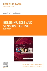cover image - Muscle and Sensory Testing Elsevier eBook on VitalSource (Retail Access Card),4th Edition