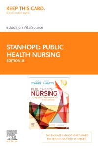 cover image - Public Health Nursing Elsevier eBook on VitalSource (Retail Access Card),10th Edition