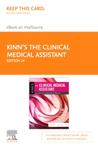 cover image - Kinn's The Clinical Medical Assistant – Elsevier eBook on VitalSource (Retail Access Card),14th Edition