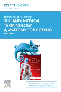 cover image - Elsevier Adaptive Learning for Medical Terminology & Anatomy for Coding Access Card,4th Edition