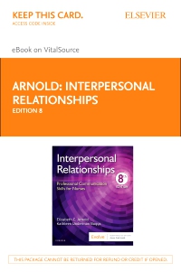 cover image - Interpersonal Relationships Elsevier eBook on VitalSource (Retail Access Card),8th Edition