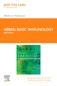 cover image - Basic Immunology - Elsevier eBook on VitalSource (Retail Access Card),6th Edition