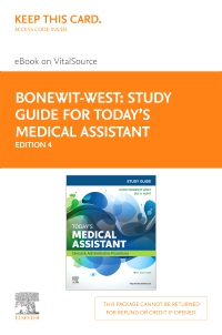 cover image - Study Guide for Today's Medical Assistant - Elsevier eBook on VitalSource (Retail Access Card),4th Edition