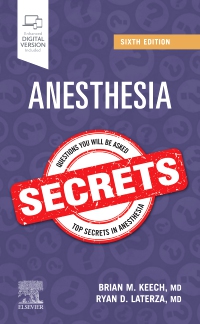 cover image - Anesthesia Secrets,6th Edition