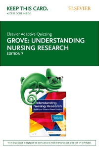cover image - Elsevier Adaptive Quizzing for Understanding Nursing Research (Access Card),7th Edition