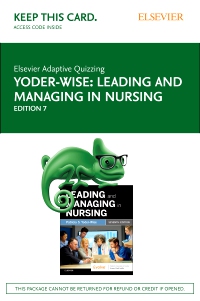 cover image - Elsevier Adaptive Quizzing for Leading and Managing in Nursing (Access Card),7th Edition