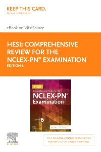 cover image - HESI Comprehensive Review for the NCLEX-PN® Examination - Elsevier eBook on VitalSource (Retail Access Card),6th Edition