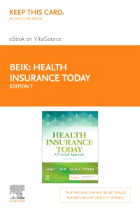 cover image - Health Insurance Today - Elsevier eBook on VitalSource (Retail Access Card),7th Edition