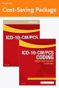 cover image - ICD-10-CM/PCS Coding: Theory and Practice, 2019/2020 Edition Text and Workbook Package