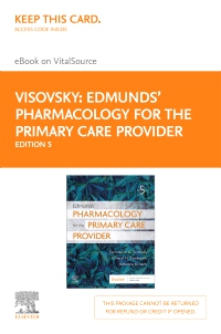 cover image - Edmunds' Pharmacology for the Primary Care Provider - Elsevier eBook on VitalSource (Retail Access Card),5th Edition