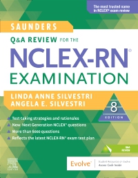 cover image - Saunders Q & A Review for the NCLEX-RN® Examination - Elsevier eBook on VitalSource,8th Edition