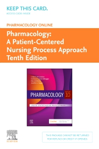 Pharmacology Online For Pharmacology Access Card 10th Edition 9780323674041