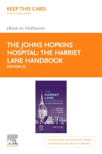cover image - The Harriet Lane Handbook - Elsevier eBook on VitalSource (Retail Access Card),22nd Edition