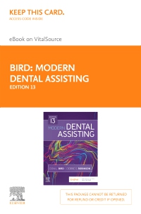cover image - Modern Dental Assisting - Elsevier eBook on VitalSource (Retail Access Card),13th Edition