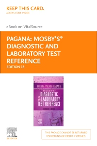 cover image - Mosby’s® Diagnostic and Laboratory Test Reference - Elsevier eBook on VitalSource (Retail Access Card),15th Edition
